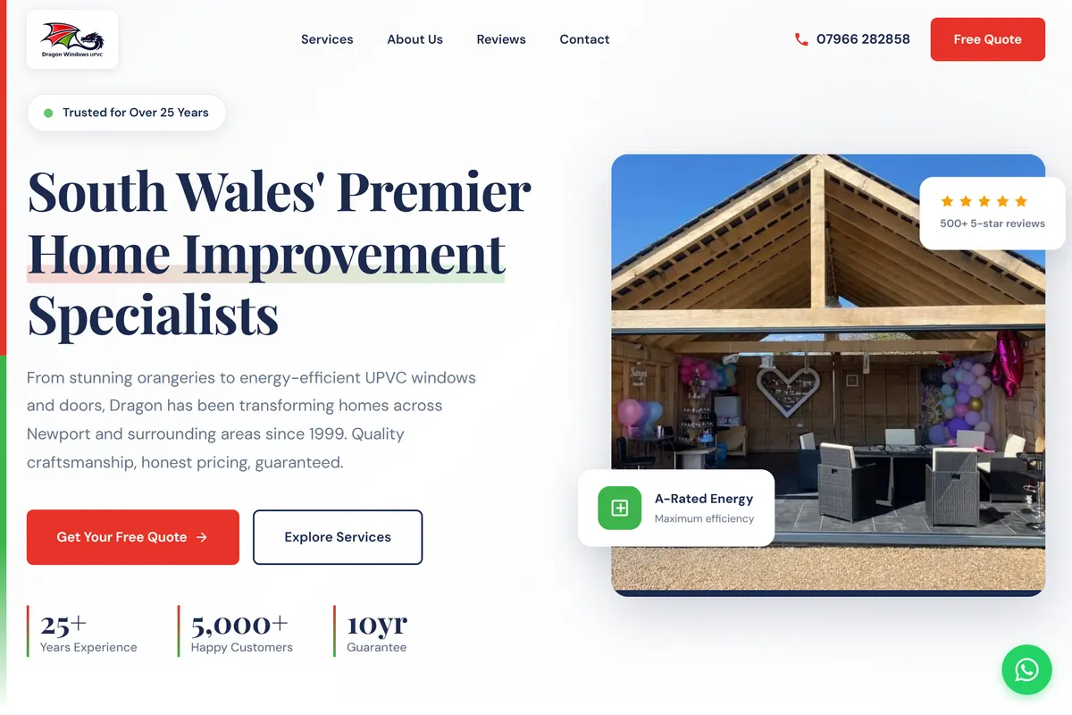 Dragon Windows UPVC — South Wales home improvement site